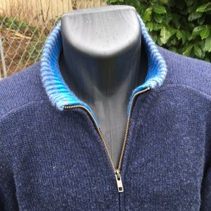 Men’s Patagonia medium cashmere full zip blue